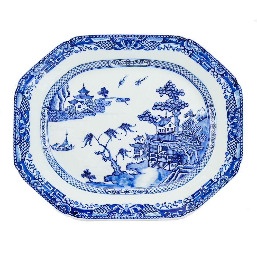 Appraisal: Chinese Export Nanking platter circa in L in W Condition