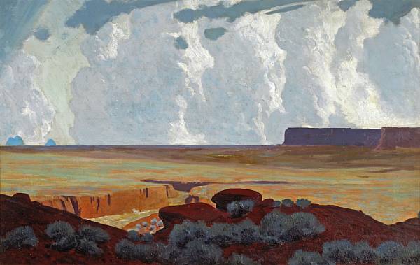 Appraisal: James Swinnerton American - Desert Clouds signed 'Swinnerton' lower right