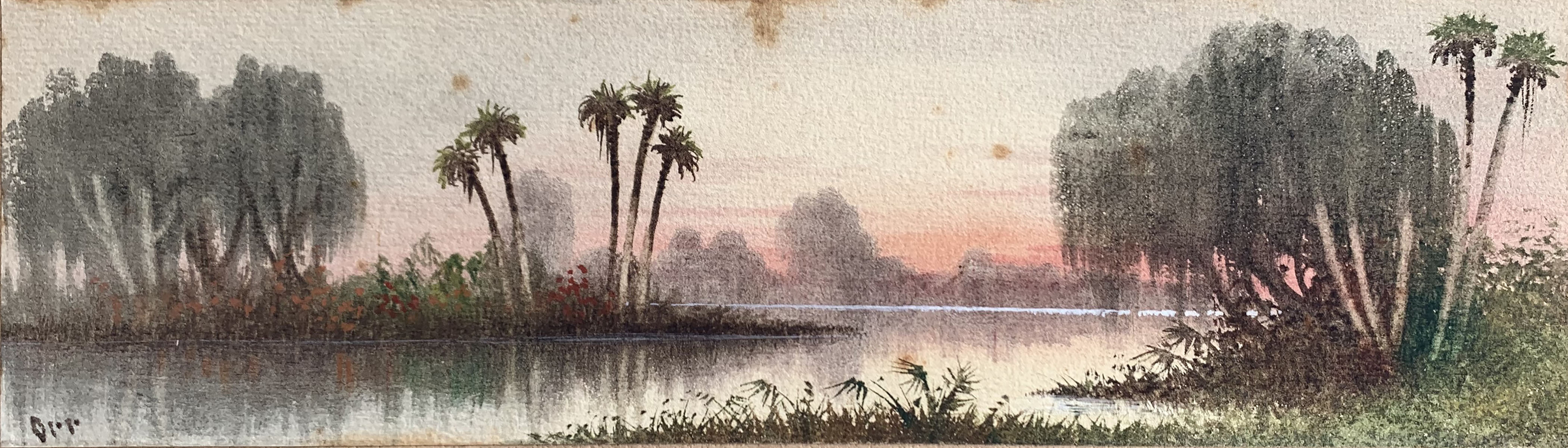 Appraisal: ORR C S American th Century Florida River Scene Watercolor