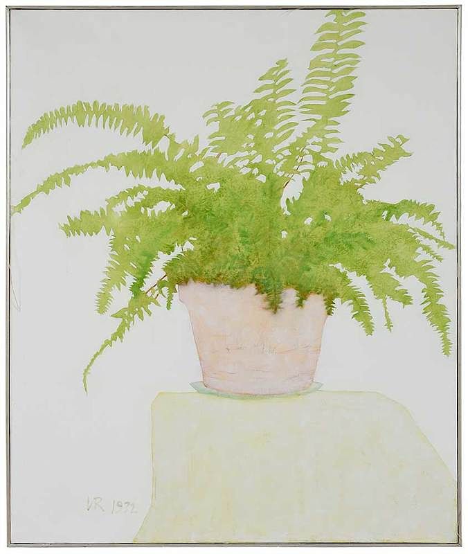 Appraisal: Veda Reed Oklahoma born Fern signed lower left VR and