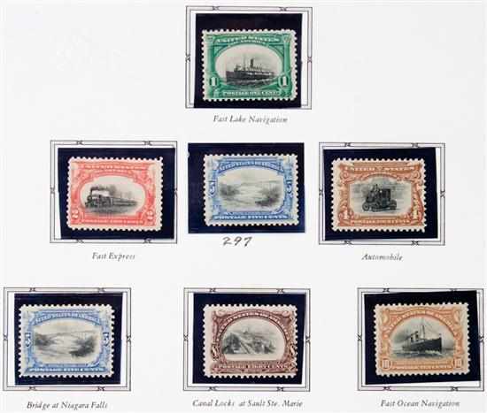 Appraisal: Pan American Exposition commemorative series Scott - complete mint set