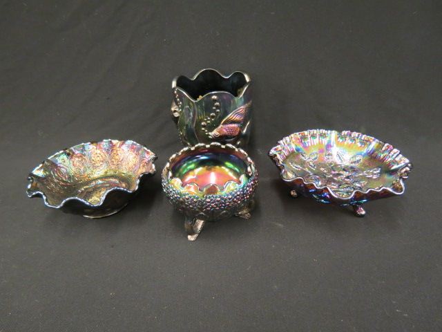 Appraisal: pcs Carnival Glass by Fenton Imperial includes aquatic vase with