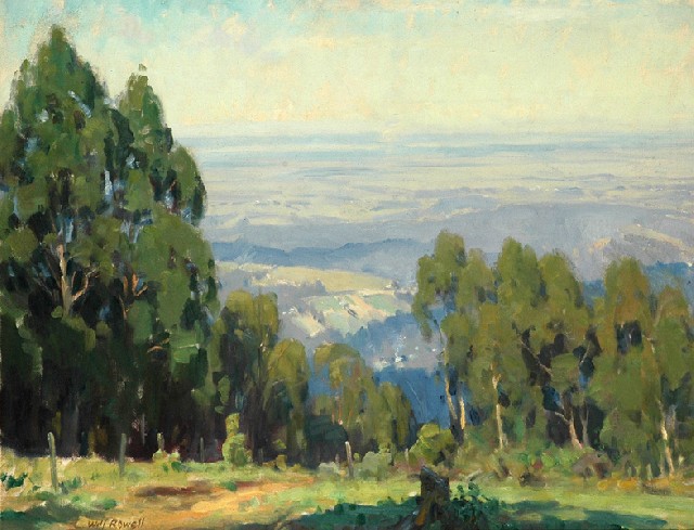 Appraisal: Will Rowell - View across the Valley oil on canvas