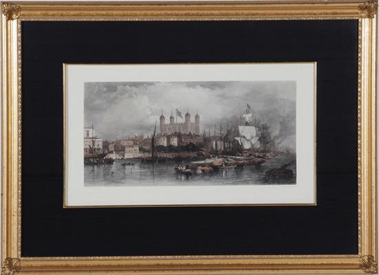 Appraisal: Thomas Abiel Prior British - four works CITY AND HARBOR