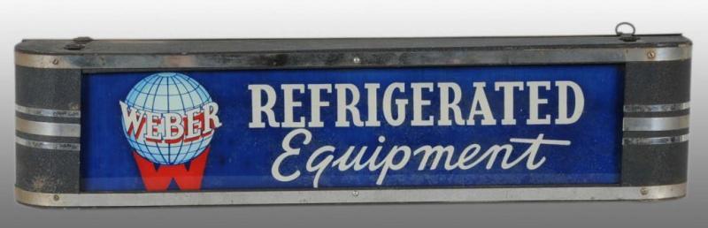 Appraisal: Neon Weber Refrigerated Equipment Light-Up Sign Description Circa s General