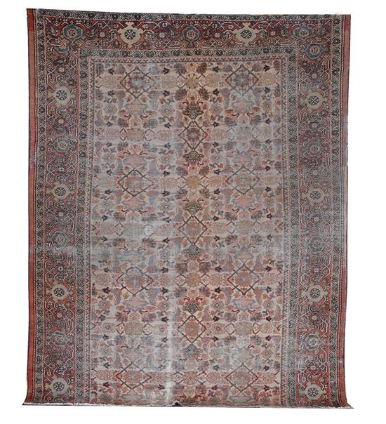 Appraisal: Persian Mahal weaving fragment circa ' x ' Provenance Estate