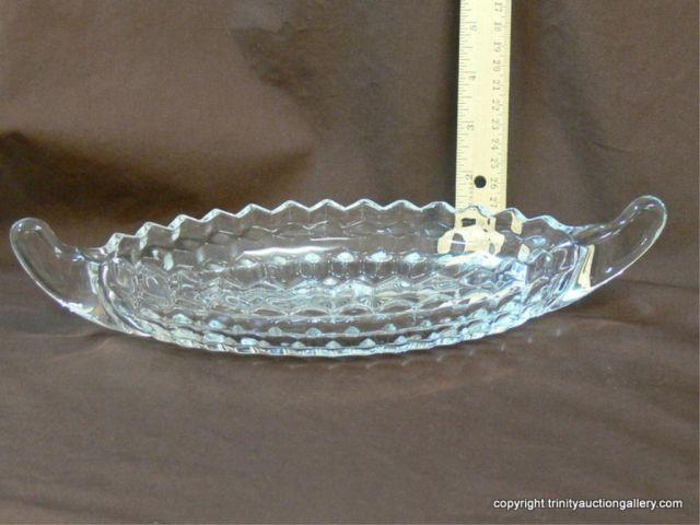 Appraisal: American Fostoria - Boat Serving Dish