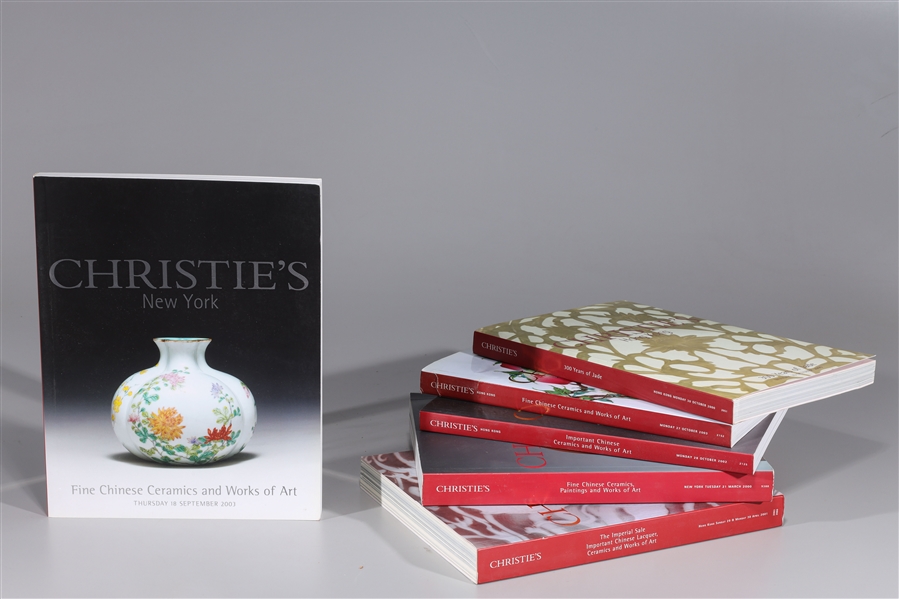 Appraisal: Large group of Christie's catalogs predominately on fine Chinese art