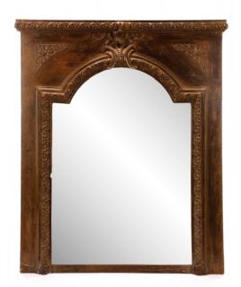 Appraisal: French Carved Neoclassical Pier Mirror th C French mid to