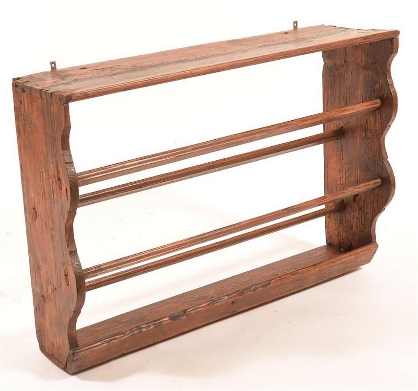 Appraisal: Softwood Hanging Shelf Late th Early th Century Softwood Hanging