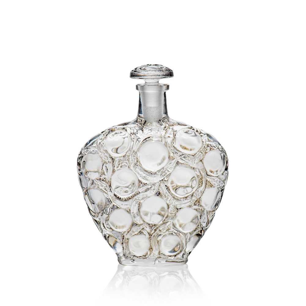 Appraisal: REN LALIQUE FRENCH - SALAMANDRES SCENT BOTTLE NO designed clear