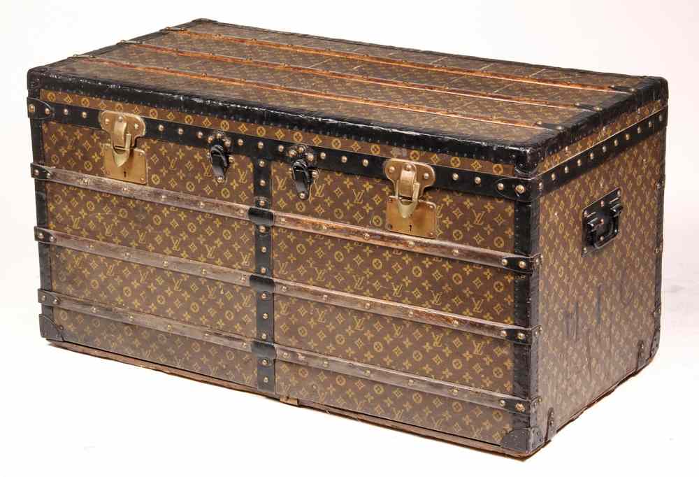 Appraisal: LOUIS VUITTON TRAVEL TRUNK - Rare Gentleman's Travel Trunk serial