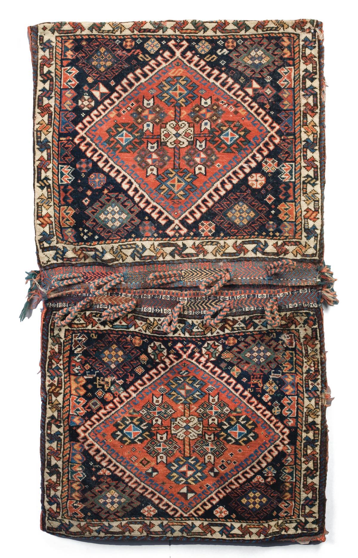 Appraisal: PAIR OF SOUTH PERSIAN BAGS LATE NINETEENTH CENTURY Each face