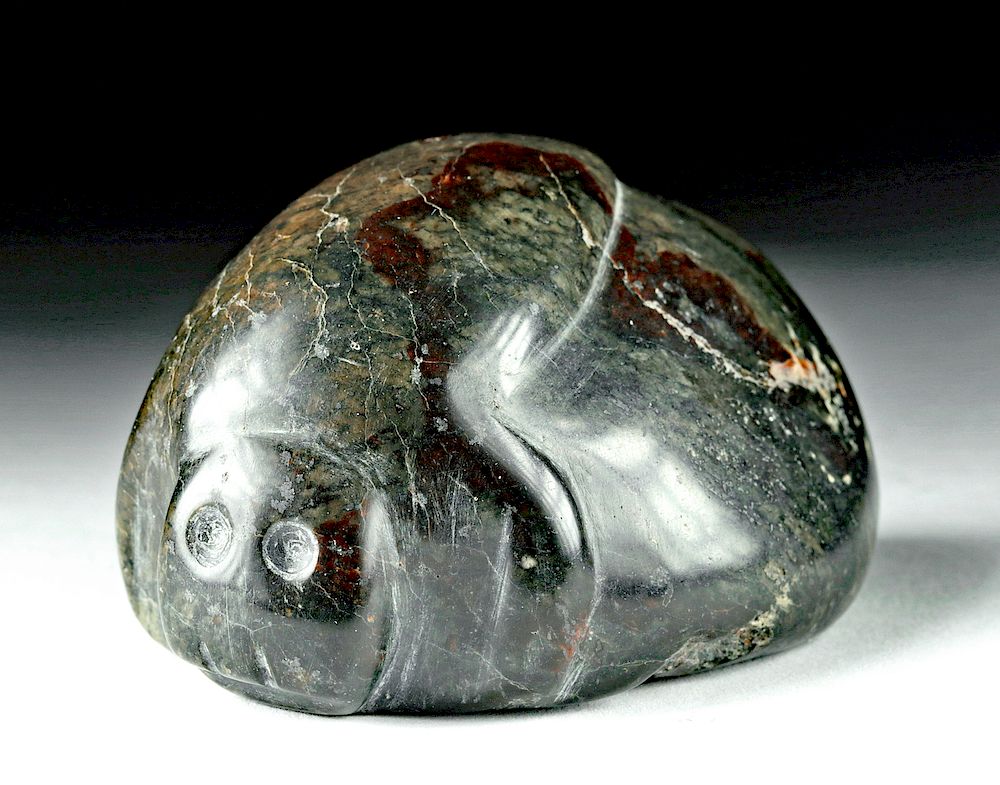 Appraisal: Museum Exhibited Ecuadoran Stone Manatee Pre-Columbian Ecuador Central Highlands Ibarra