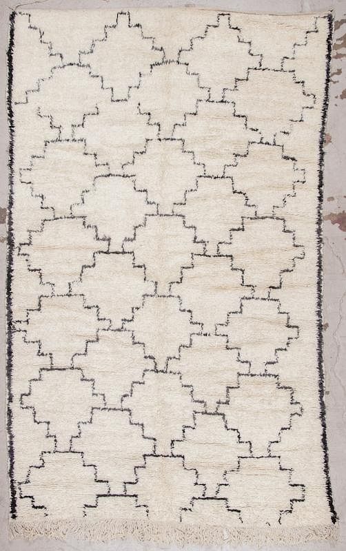 Appraisal: Modern Beni Ourain Rug ' '' x ' '' Modern