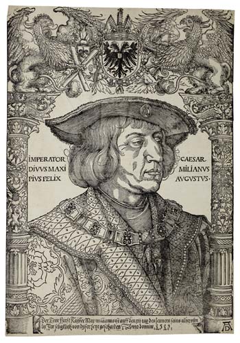 Appraisal: ALBRECHT D RER Emperor Maximilian I Woodcut x mm x