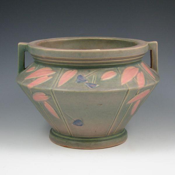 Appraisal: Roseville Futura - jardiniere in pink and gray Unmarked Small