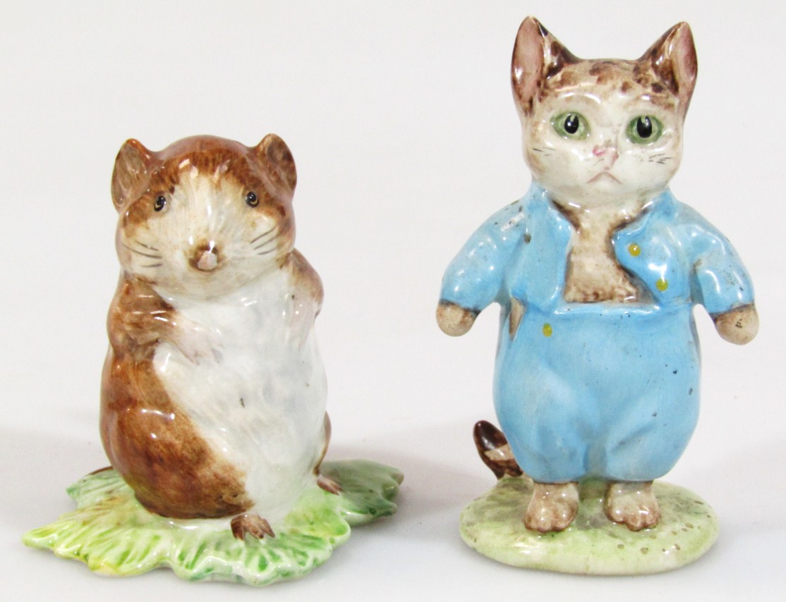 Appraisal: A Beswick Beatrix Potter figure Tom Kitten with gold oval