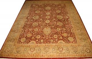 Appraisal: PERSIAN TABRIZ ORIENTAL CARPET W ' L ' Hand woven