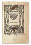 Appraisal: LITURGY CATHOLIC Adelphus Johannes Seque n tiarum lucule n ta