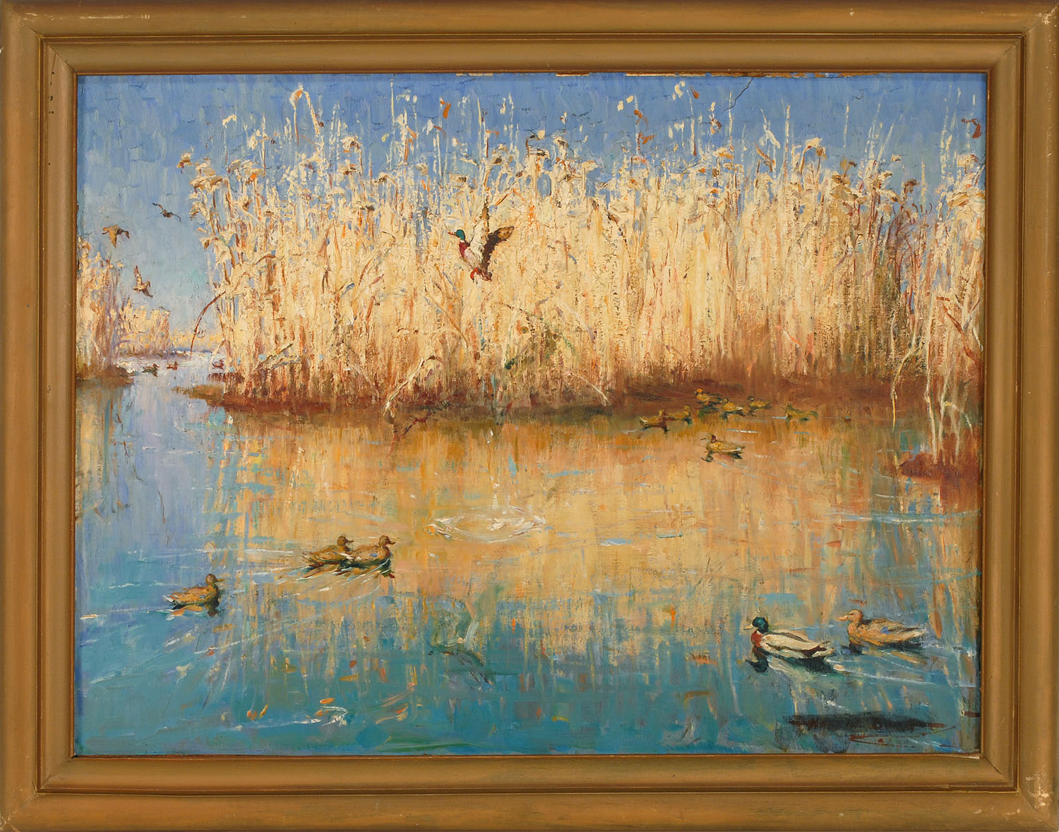 Appraisal: HAROLD MATTHEWS BRETTAmerican - Ducks on a pond Signed lower