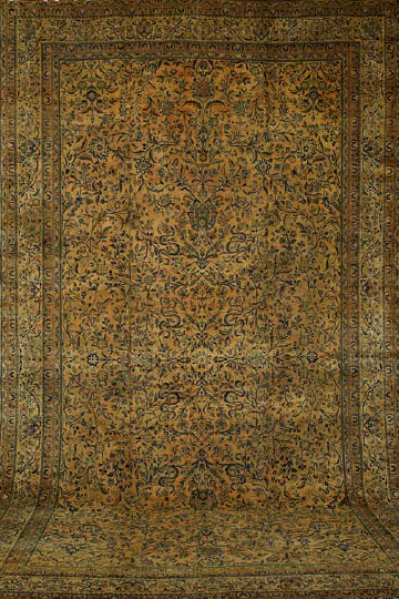 Appraisal: Fine Antique Persian Laver Kerman Carpet ' x '