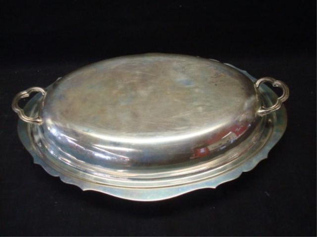 Appraisal: POOLE Sterling Lidded Tureen From a Bronxville NY estate Dimensions