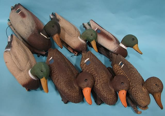 Appraisal: Group of plastic decoys including Knight and Hale Flambeau and