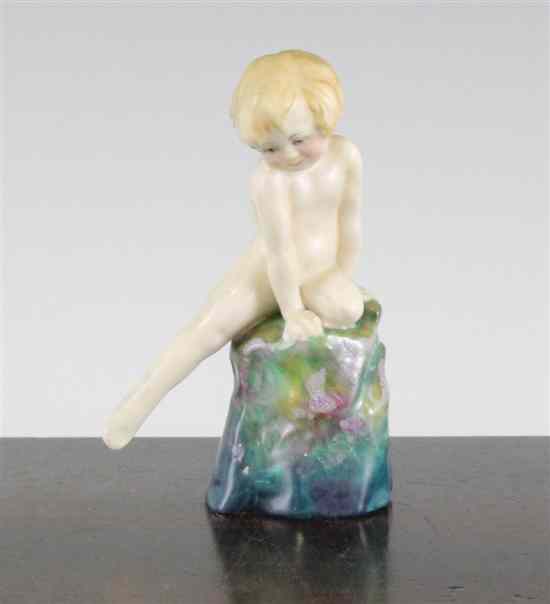 Appraisal: A rare Royal Doulton figure 'A Saucy Nymph' HN inscribed