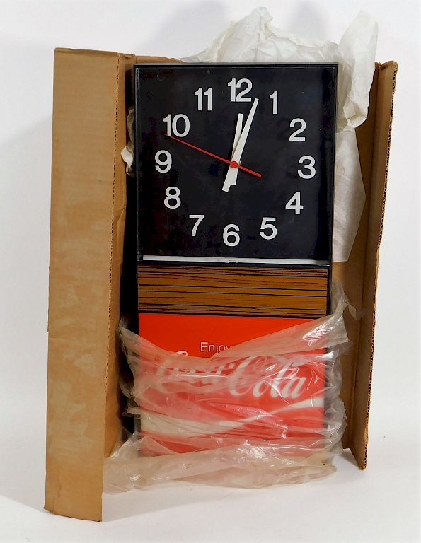 Appraisal: Enjoy Coca-Cola Electric Advertising Clock Sign United States th Century