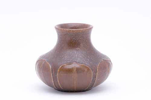 Appraisal: GRUEBY CRANBROOK ACADEMY Experimental squat vase by Ruth Erickson while