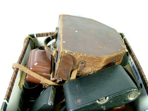 Appraisal: A large collection of folding bellows and other cameras many