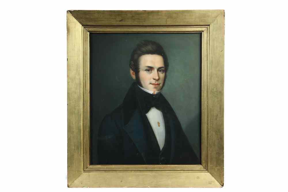 Appraisal: PASTEL - Portrait of Thos Evans Potter - son of