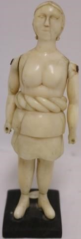 Appraisal: TH C SAILOR MADE FIGURE OF A WOMAN CARVED FROMA