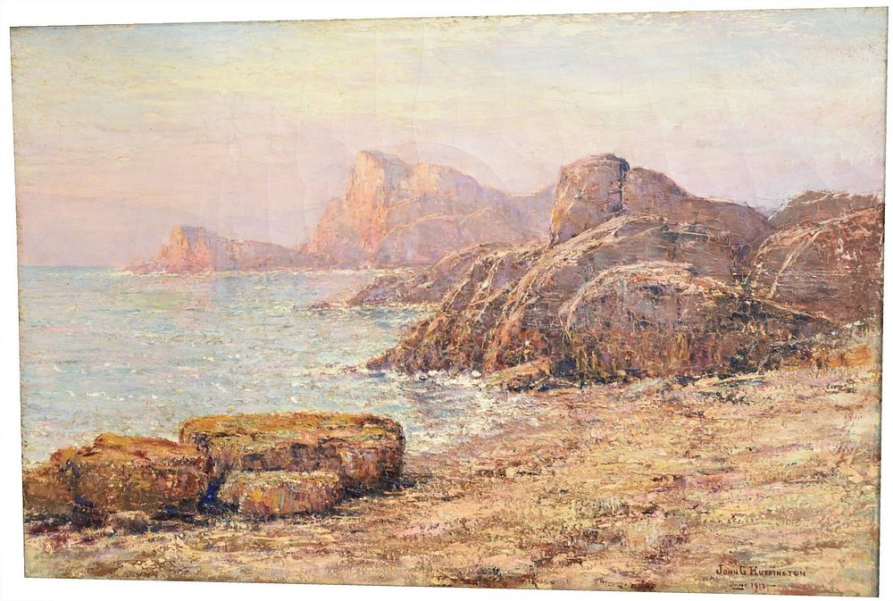 Appraisal: John G Huffington American - Sunrise on the Coast oil