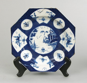 Appraisal: An Octagonal Porcelain Dish by Bow ca An octagonal porcelain