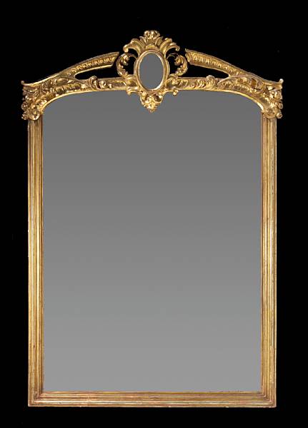 Appraisal: An Italian Neoclassical style giltwood pier mirror last quarter th