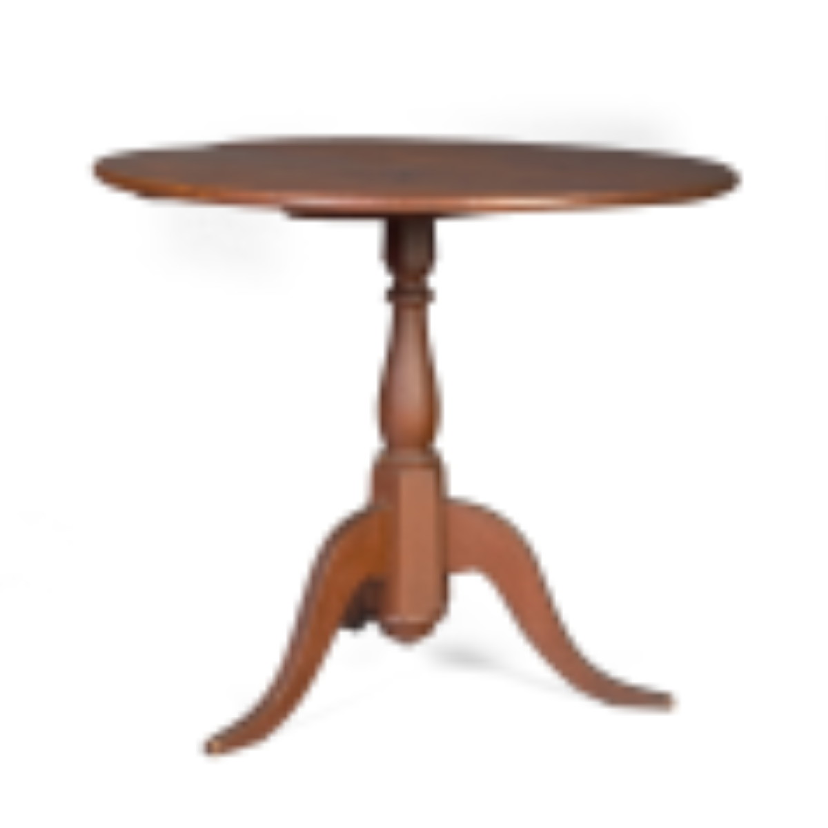 Appraisal: NEW HAMPSHIRE FEDERAL BIRCH TILT-TOP TEA TABLE IN ORIGINAL RED