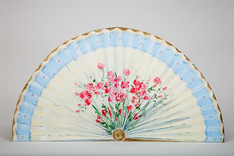 Appraisal: Decorative Painted Wood Fan-Shape Hearth Board Inscribed 'Boyd ' '