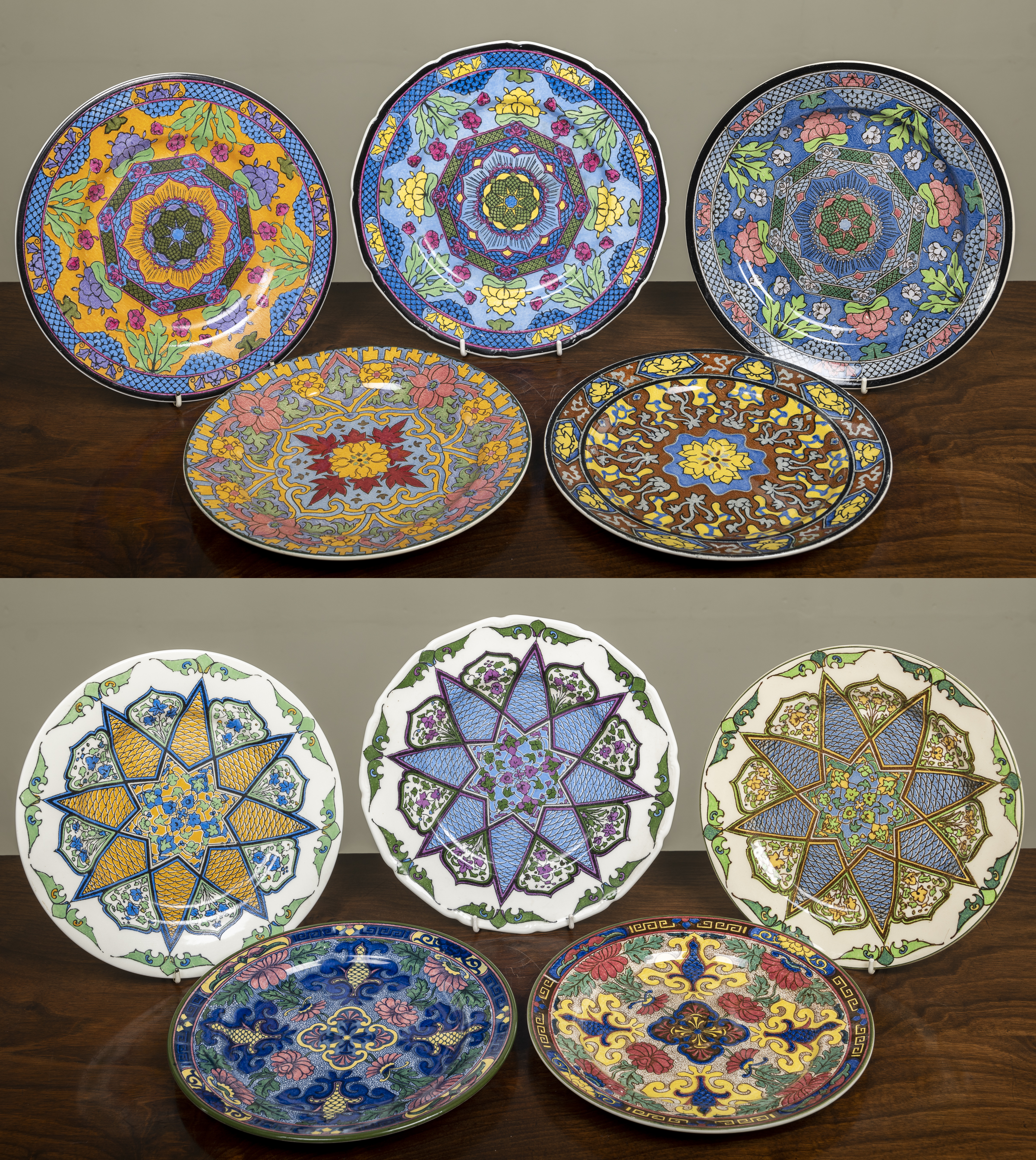 Appraisal: Ten Royal Doulton Series Ware plates Persian and other patterns