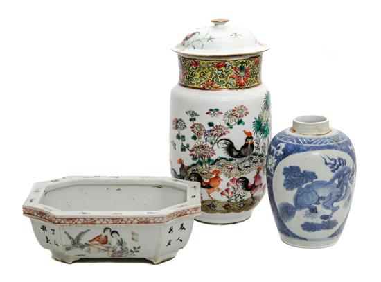 Appraisal: Sale Lot A Group of Chinese Porcelain including a lidded