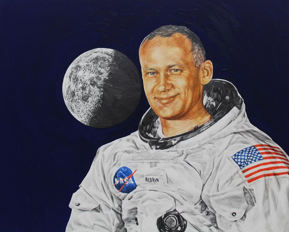 Appraisal: Chris Calle B Buzz Aldrin Chris Calle American B Buzz