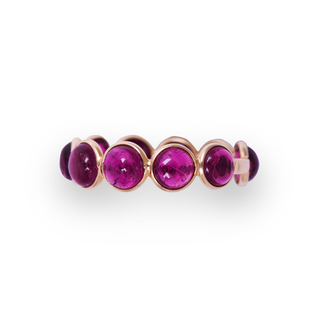 Appraisal: A RUBELLITE AND EIGHTEEN KARAT GOLD RING A rubellite and