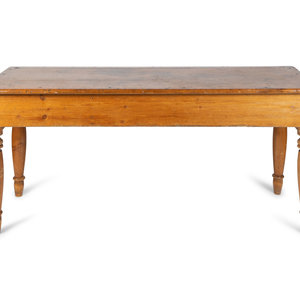 Appraisal: A Continental Provincial Pine Farm Table TH CENTURY Height x