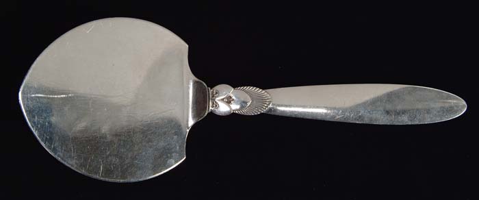 Appraisal: GEORGE JENSEN STERLING PASTRY SERVER IN THE CACTUS PATTERN Solid