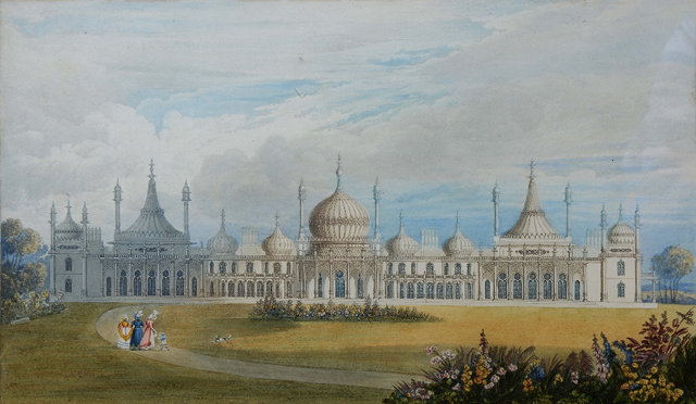 Appraisal: JOHN NASH pubs 'The Royal Pavilion Brighton' aquatint engraving from