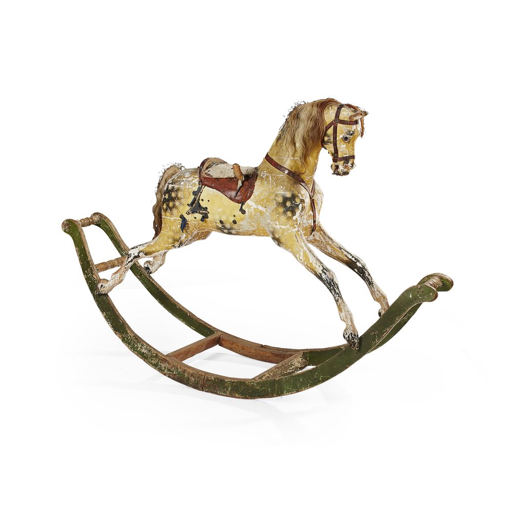 Appraisal: EDWARDIAN ROCKING HORSE BY G J LINES EARLY TH CENTURY