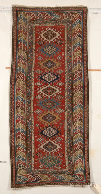 Appraisal: Shirvan Rug East Caucasus last quarter th century creases small