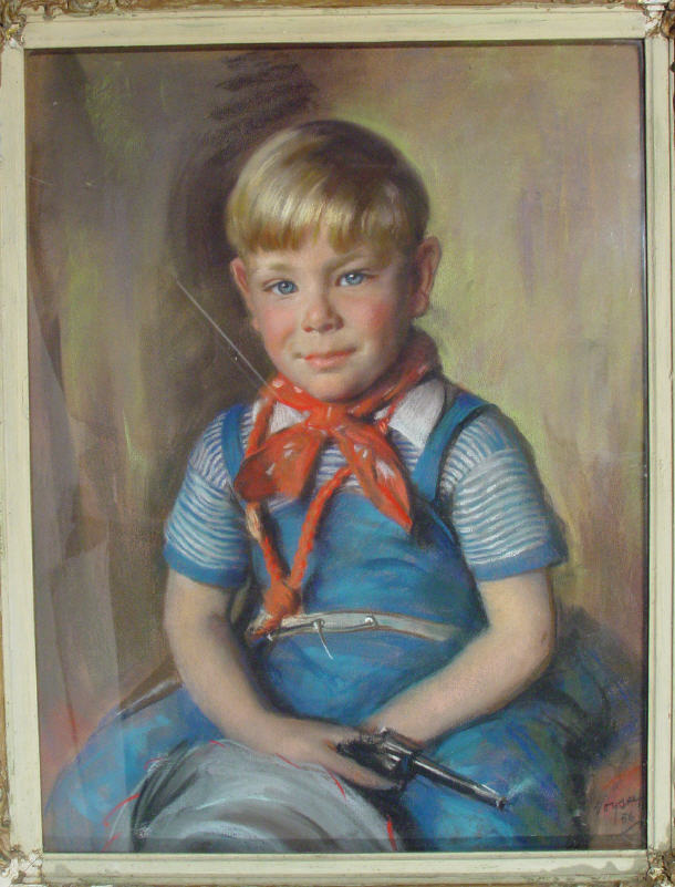 Appraisal: Voysey - - Pastel portrait of a young boy dressed