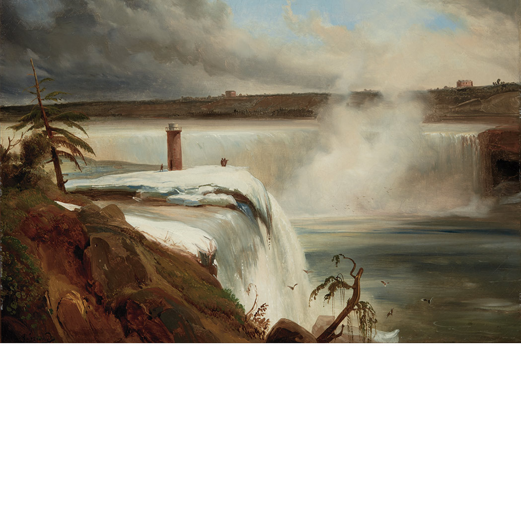 Appraisal: Jean-Charles-Joseph Remond French - Niagara Falls Signed Remond ll Oil